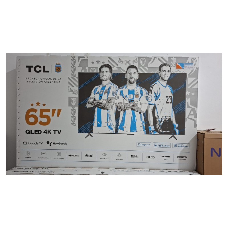 Smart TV TCL 65" QLED 4K Google TV